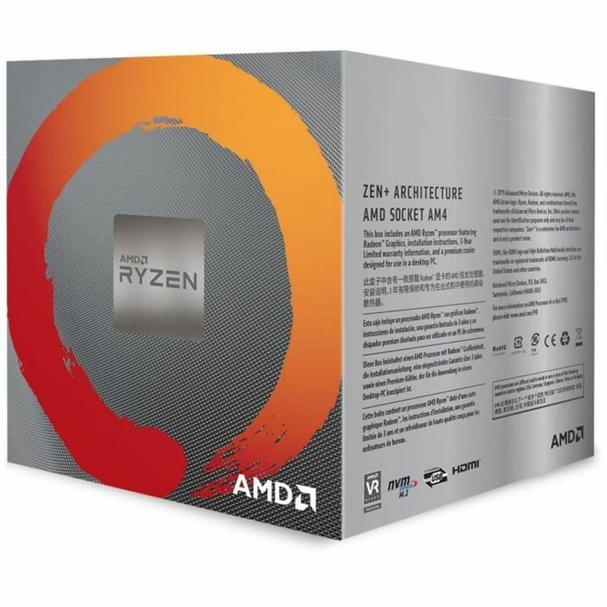 Procesador AMD 3400G AMD AM4