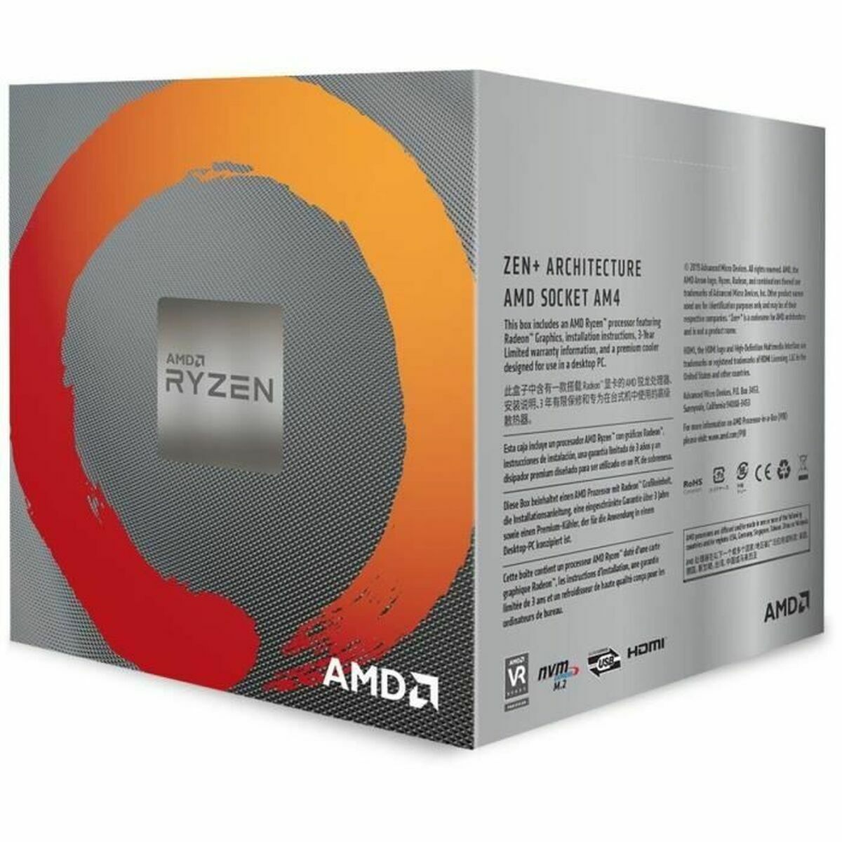 Procesador AMD 3400G AMD AM4