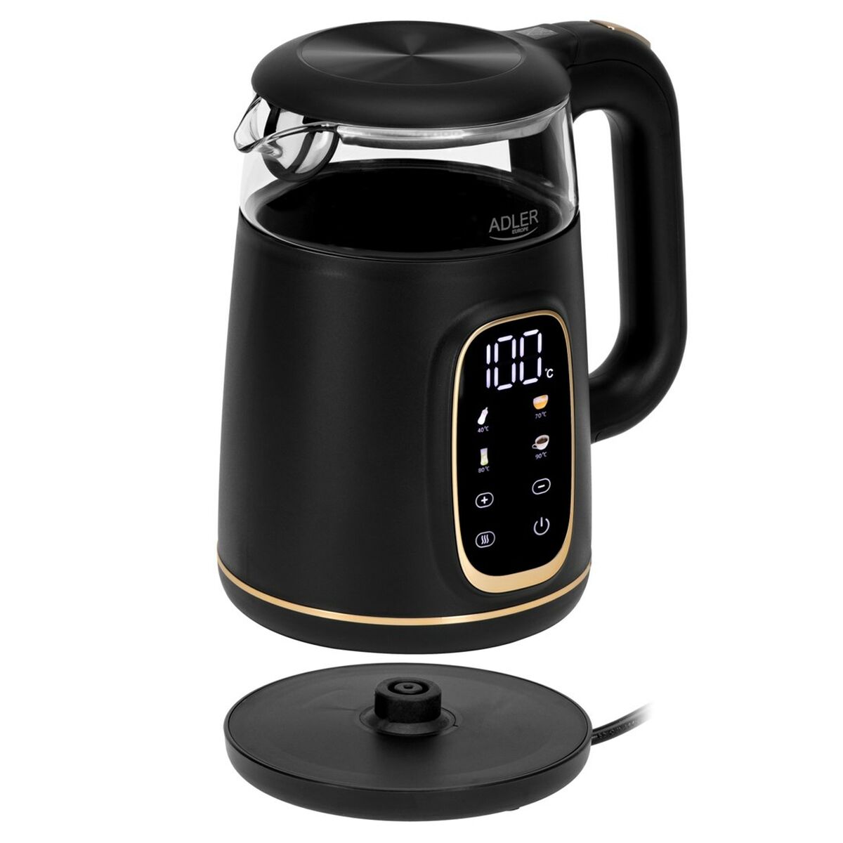 Hervidor Adler AD 1305bg Negro Oro 2200 W 1,7 L