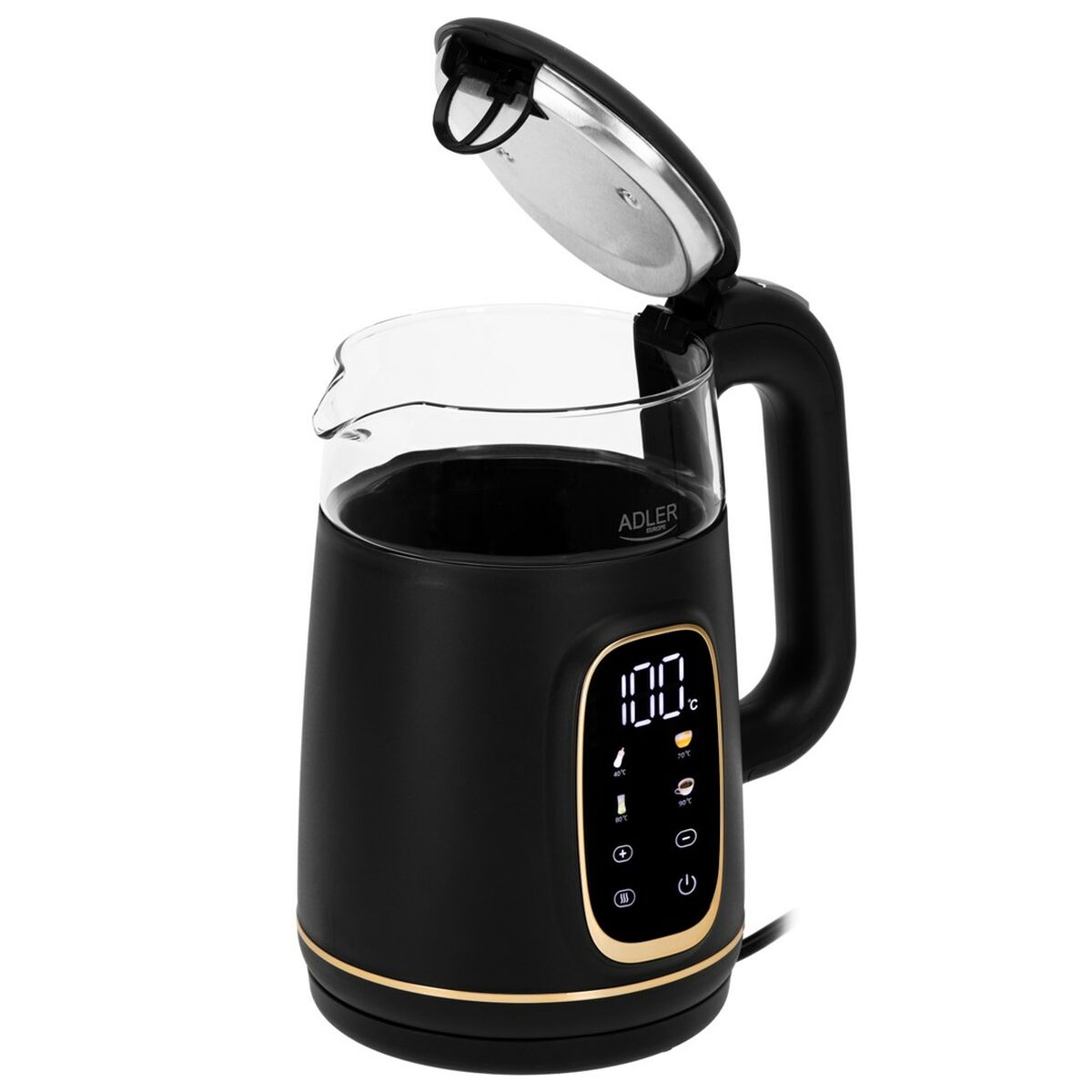 Hervidor Adler AD 1305bg Negro Oro 2200 W 1,7 L