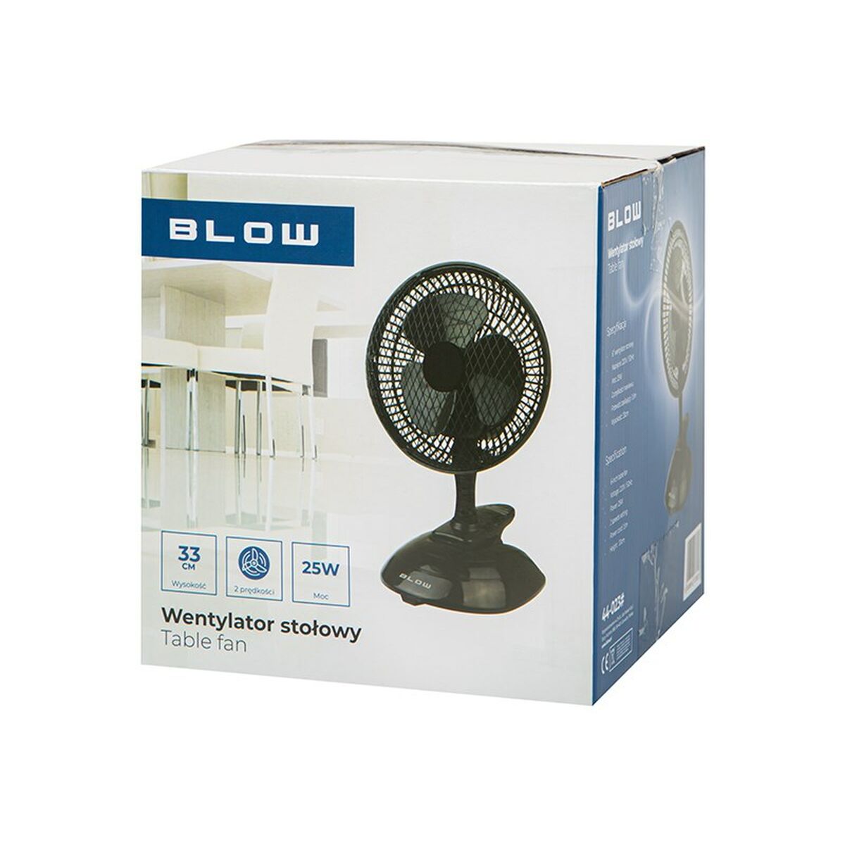 Ventilador de Sobremesa Blow 44-023# Negro 25 W