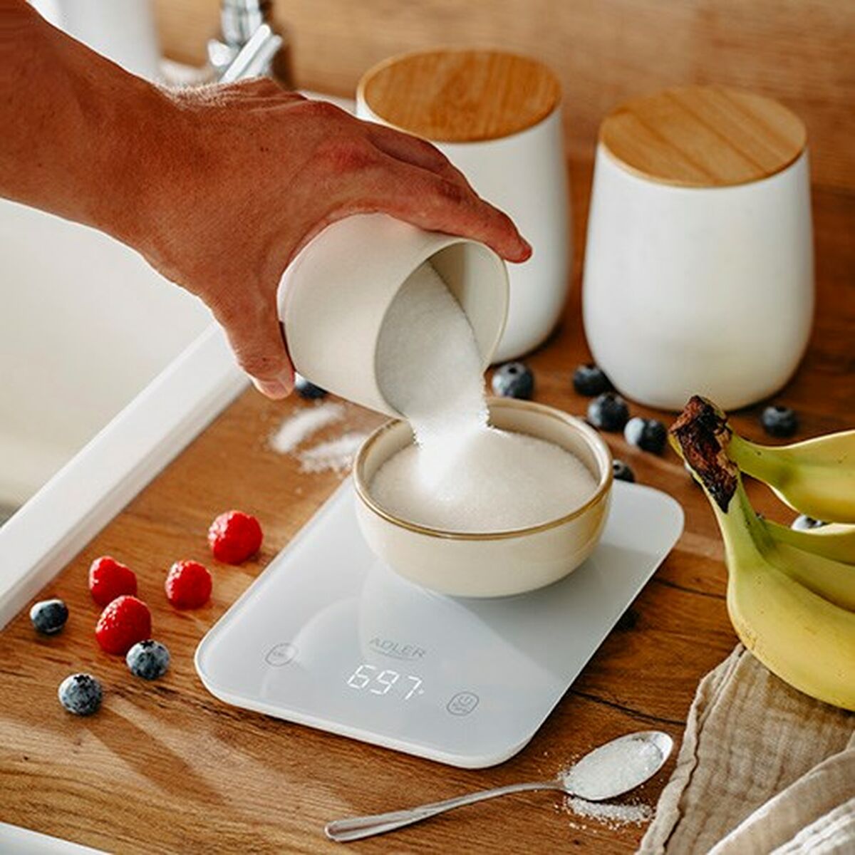 Báscula de Cocina Adler AD 3181g Gris 10 kg