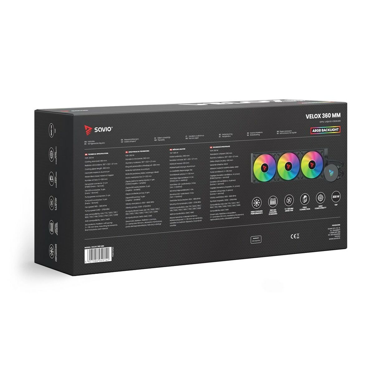 Kit de Refrigeración Líquida Savio VELOX 360 MM