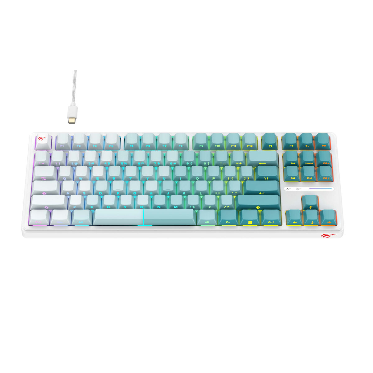 Teclado Havit KB901Lwg Blanco