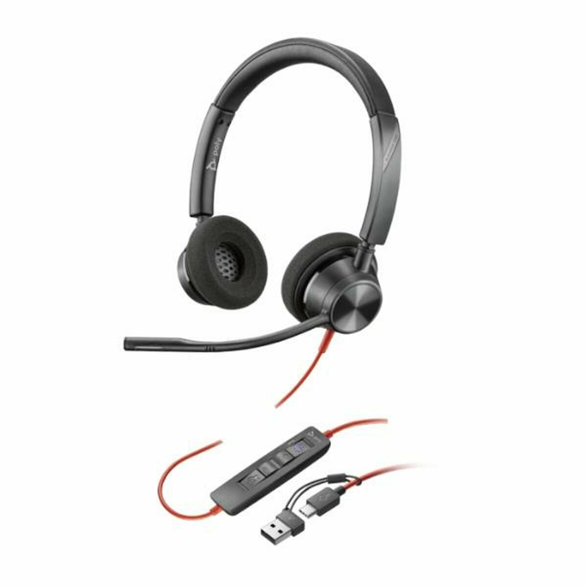Auriculares Poly 8X220AA Negro