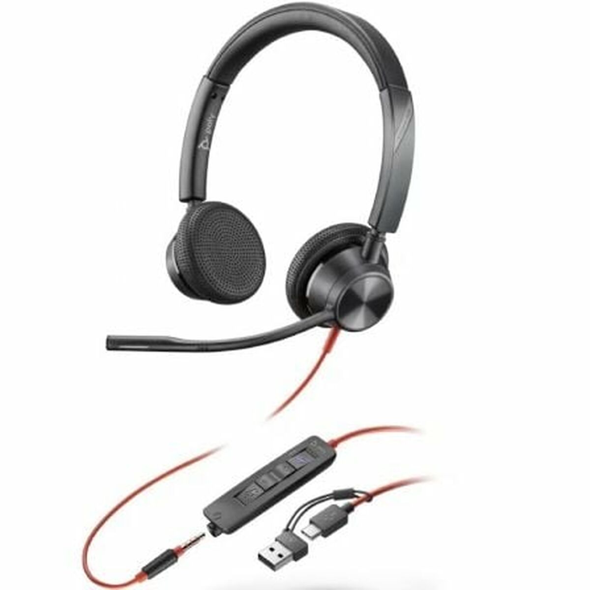 Auriculares Poly 8X222AA Negro