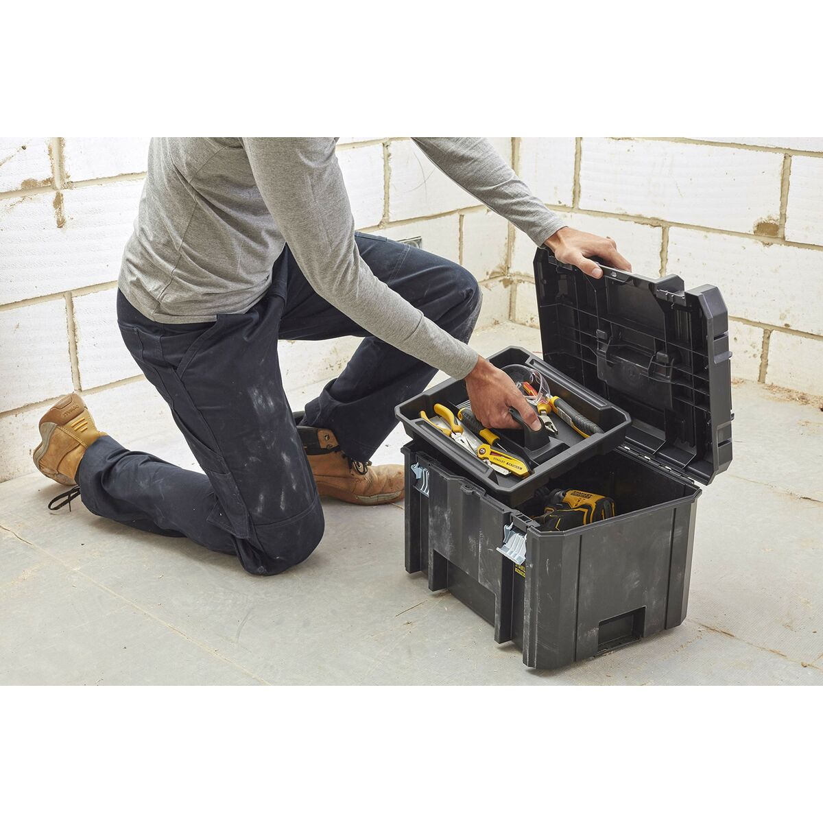 Caja de Herramientas Stanley Metal Polipropileno Plástico 1 Compartimento