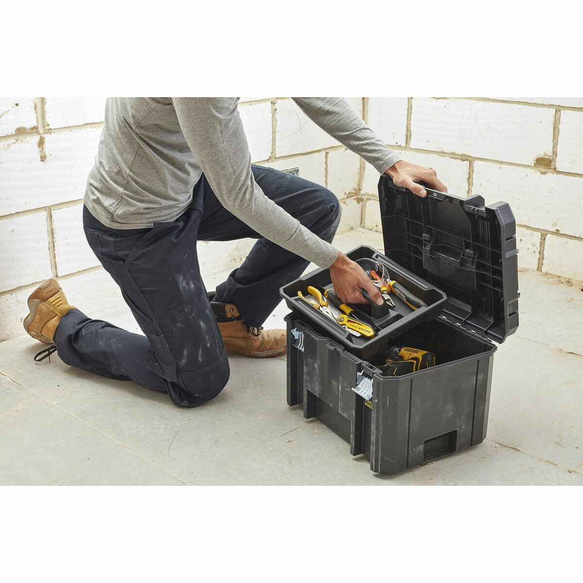 Caja de Herramientas Stanley Metal Polipropileno Plástico 1 Compartimento