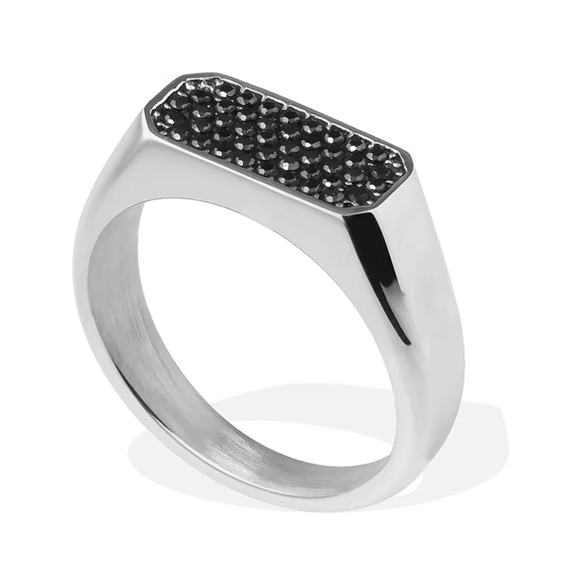 Anillo Mujer LIU JO MLJ534M28 Plateado Negro
