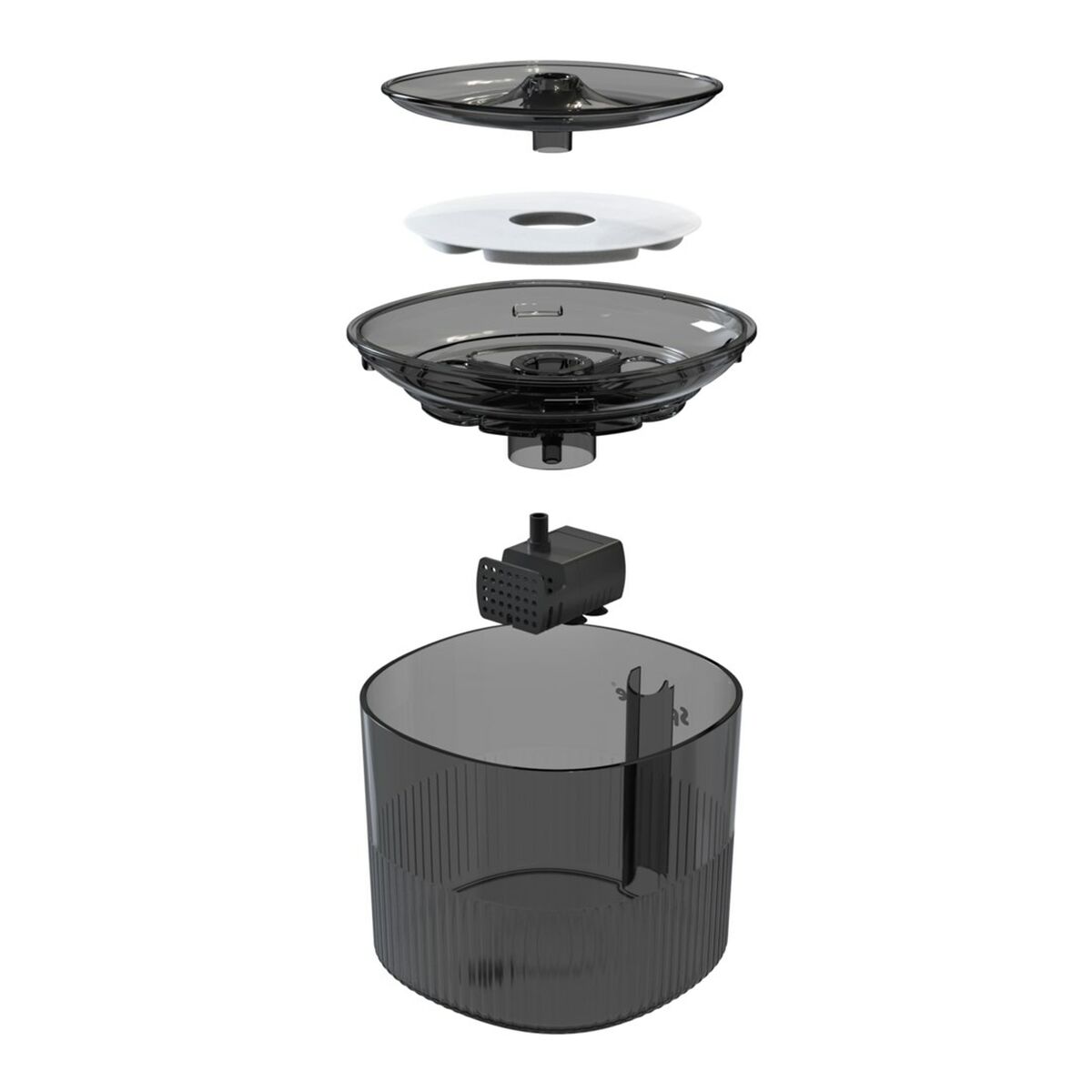 Comedero para Gato Sponge Negro Plástico