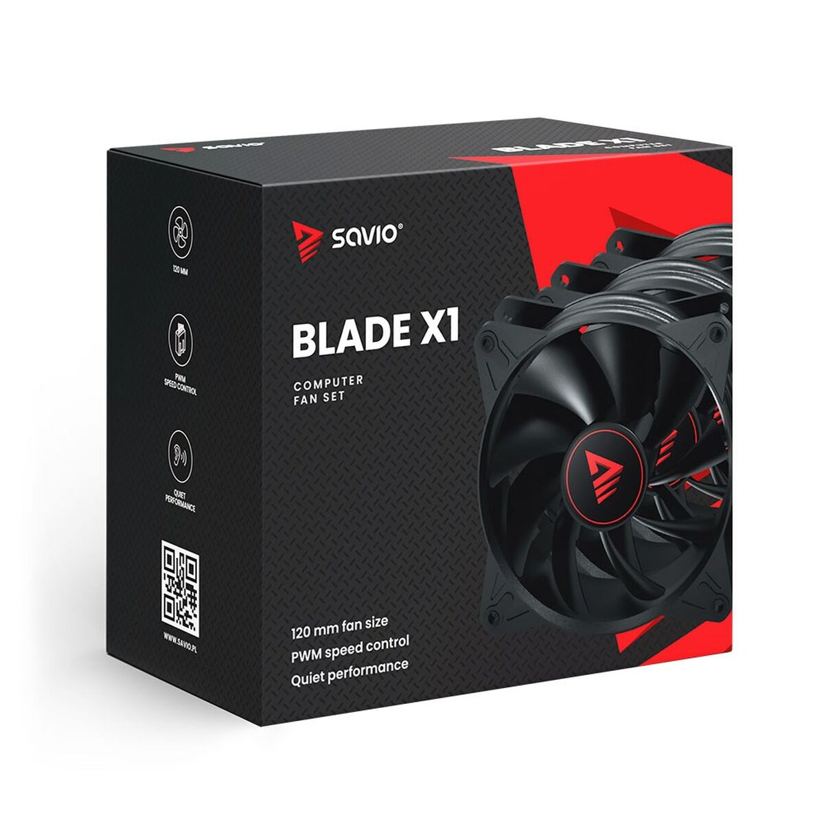 Ventilador de Caja Savio SAVGBLADESET Ø 12 cm