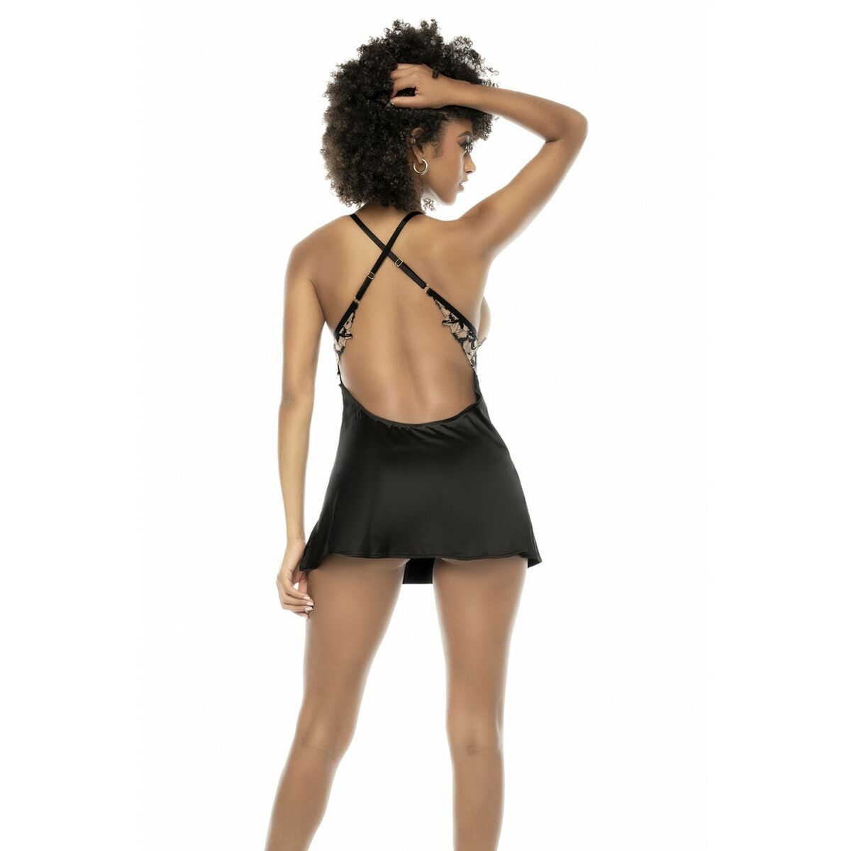 Picardías Mapalé L Blanco Negro