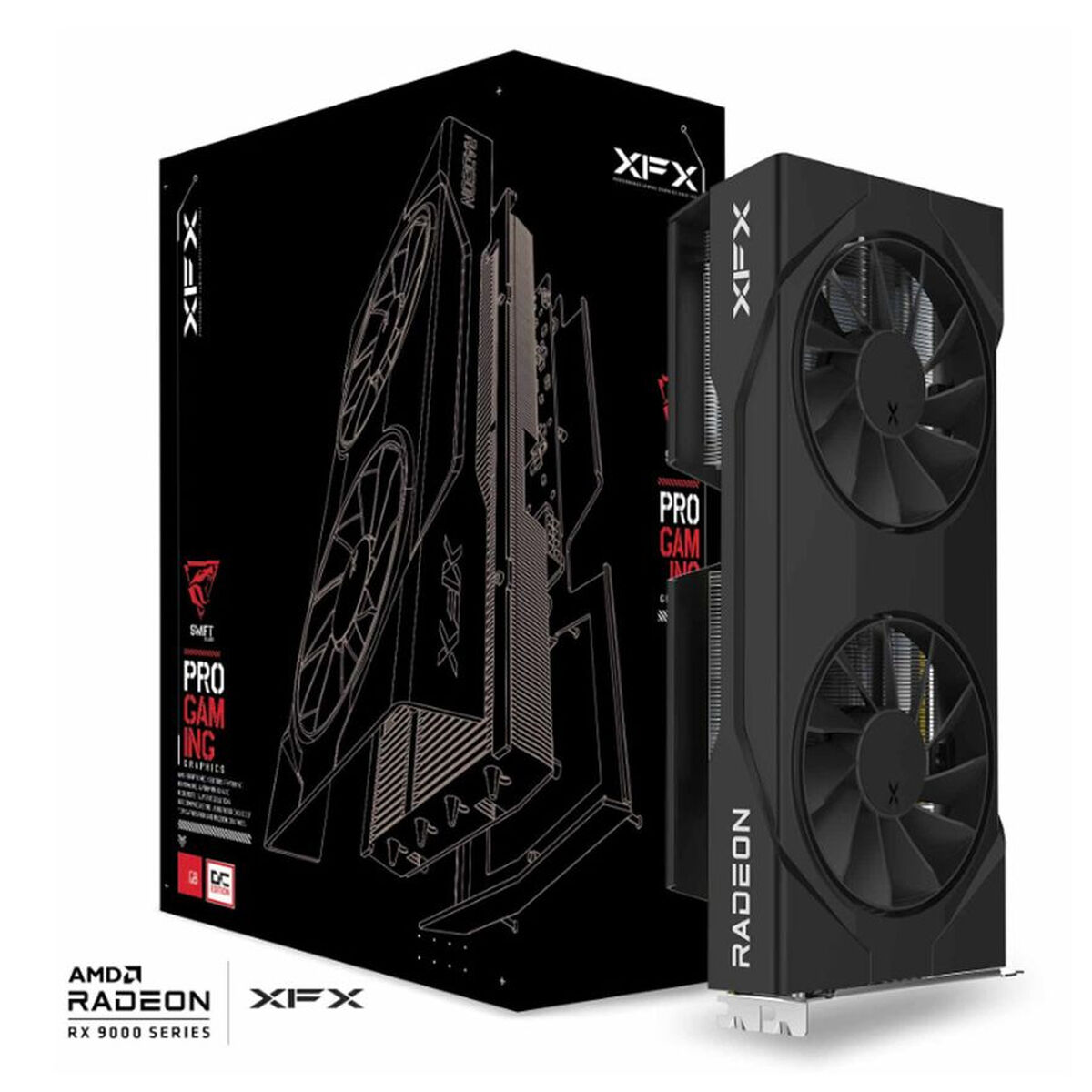 Tarjeta Gráfica XFX RX-96TSW16BQ RADEON RX 9060 XT 16 GB GDDR6