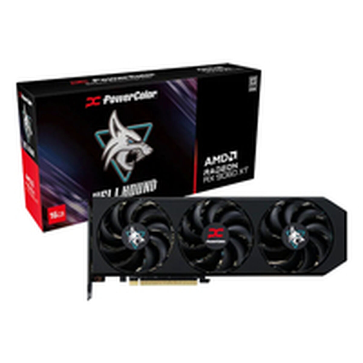 Tarjeta Gráfica Powercolor RX9060XT 16G-L/OC RADEON RX 9060 XT 16 GB GDDR6