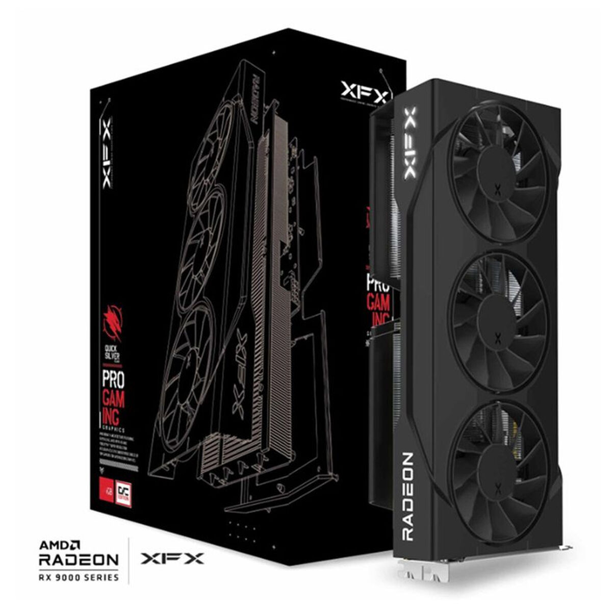 Tarjeta Gráfica XFX RX-96TS316B7 RADEON RX 9060 XT 16 GB GDDR6