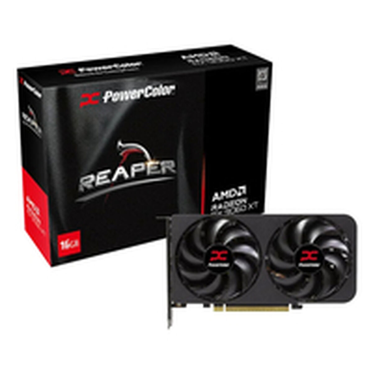 Tarjeta Gráfica Powercolor RX9060XT 16G-A RADEON RX 9060 XT 16 GB GDDR6