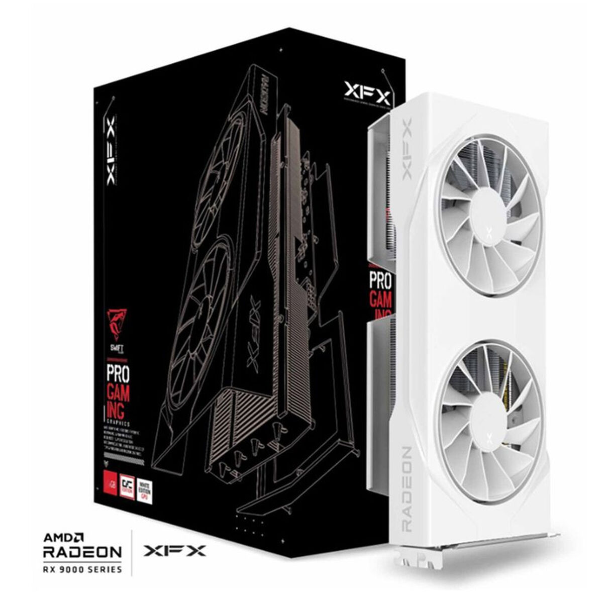 Tarjeta Gráfica XFX RX-96TSW8GWQ RADEON RX 9060 XT 8 GB GDDR6