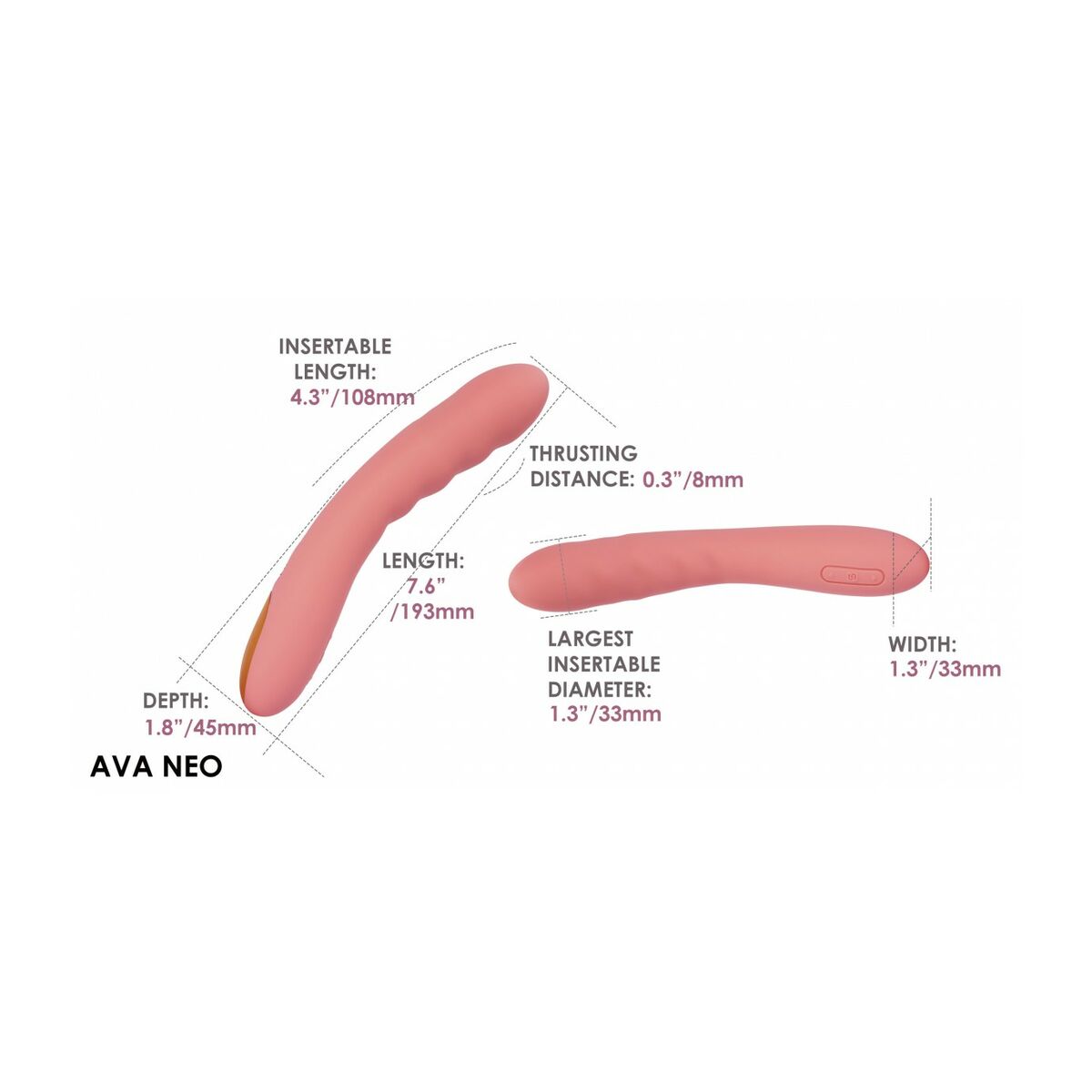 Vibrador Punto G Svakom Rosa Melocotón