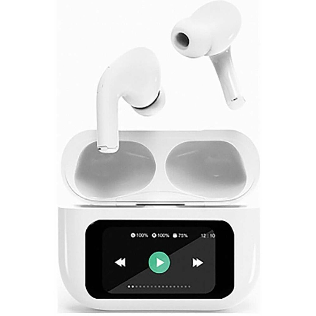 Auriculares GEMBIRD TWS-LCD-ANC-01-W Blanco