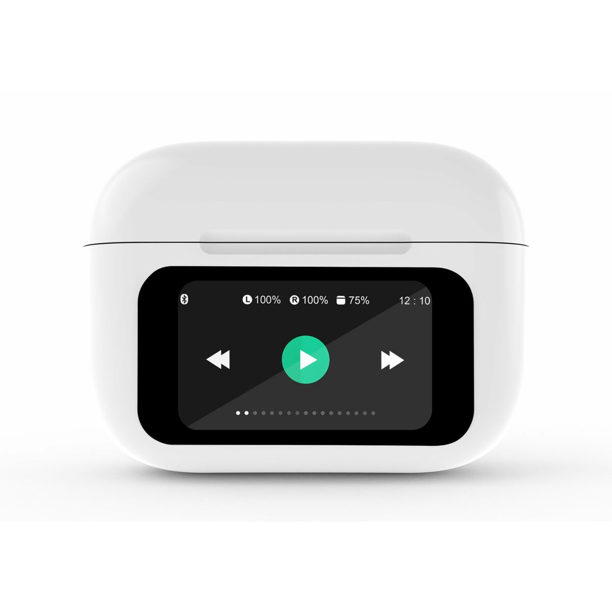 Auriculares GEMBIRD TWS-LCD-ANC-01-W Blanco