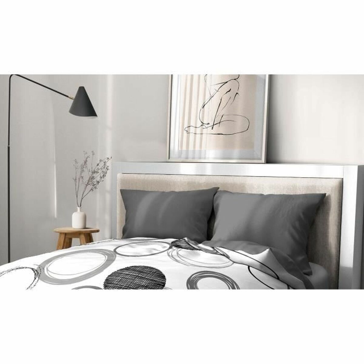 Funda de almohada HOME LINGE PASSION Gris