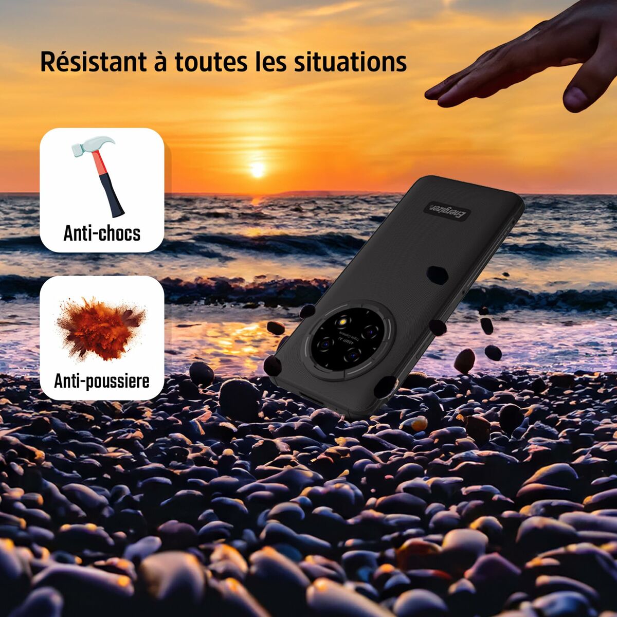 Teléfono Móvil para Mayores Energizer H67GEU Octa Core 4 GB RAM 128 GB Negro 6,78"