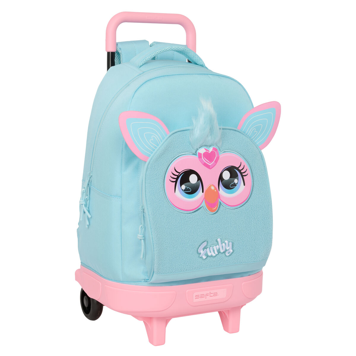 Mochila Escolar con Ruedas Furby Azul cielo 33 x 45 x 22 cm