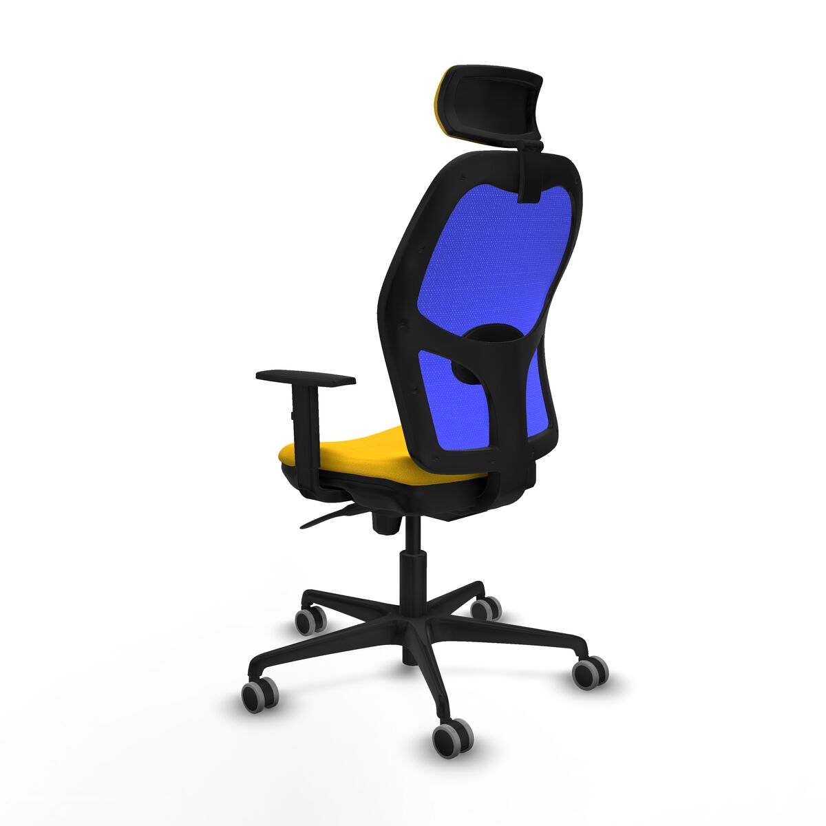 Silla de Oficina con Cabecero Piqueras y Crespo 1D036G2 Amarillo