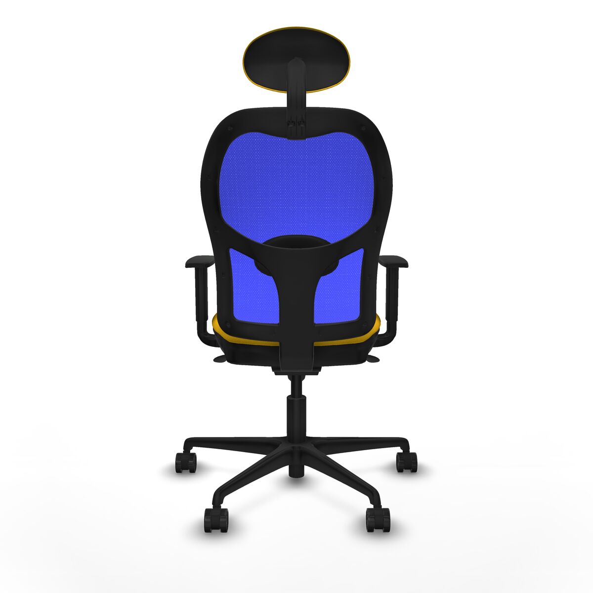 Silla de Oficina con Cabecero Piqueras y Crespo 1D036N1 Amarillo