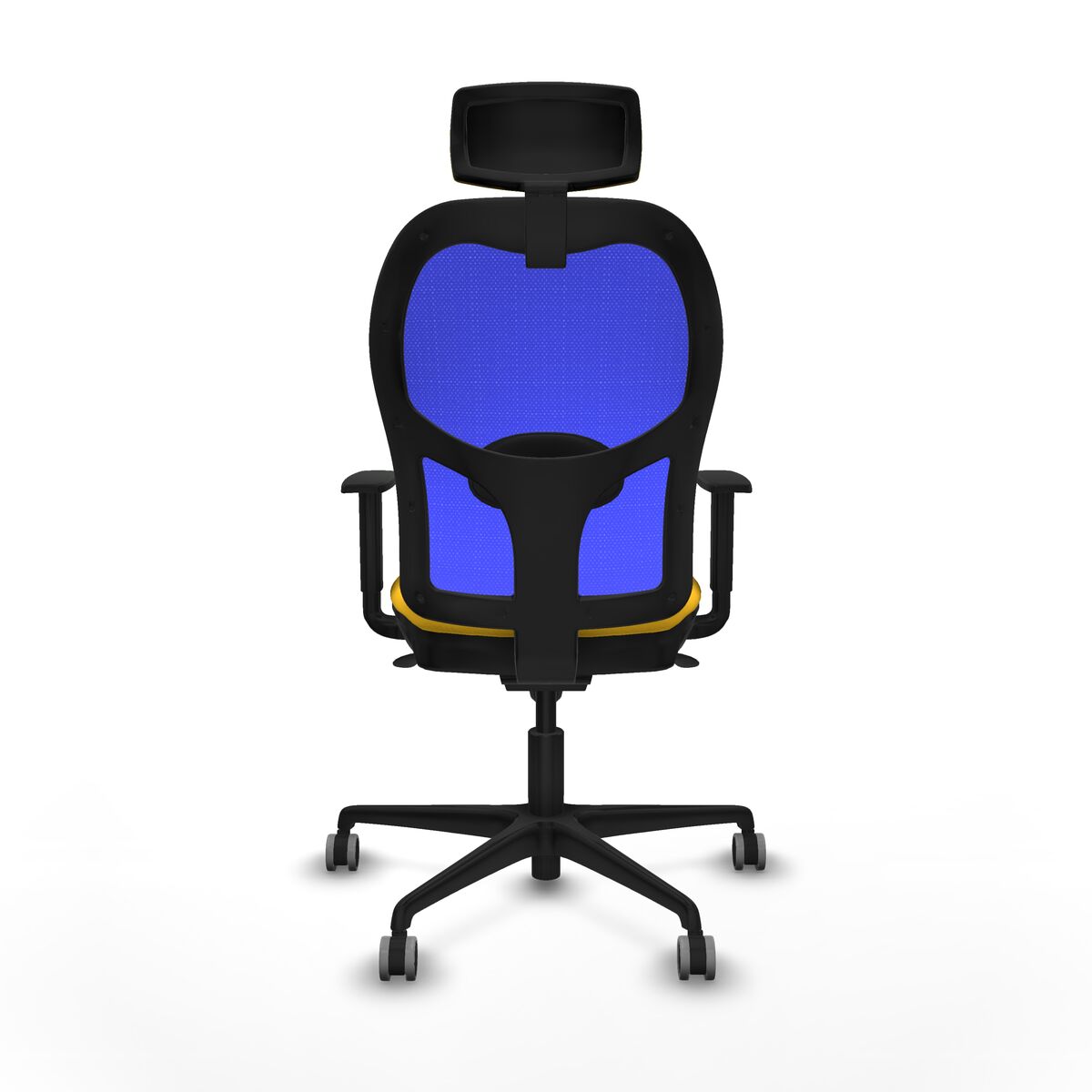 Silla de Oficina con Cabecero Piqueras y Crespo 1D036G2 Amarillo