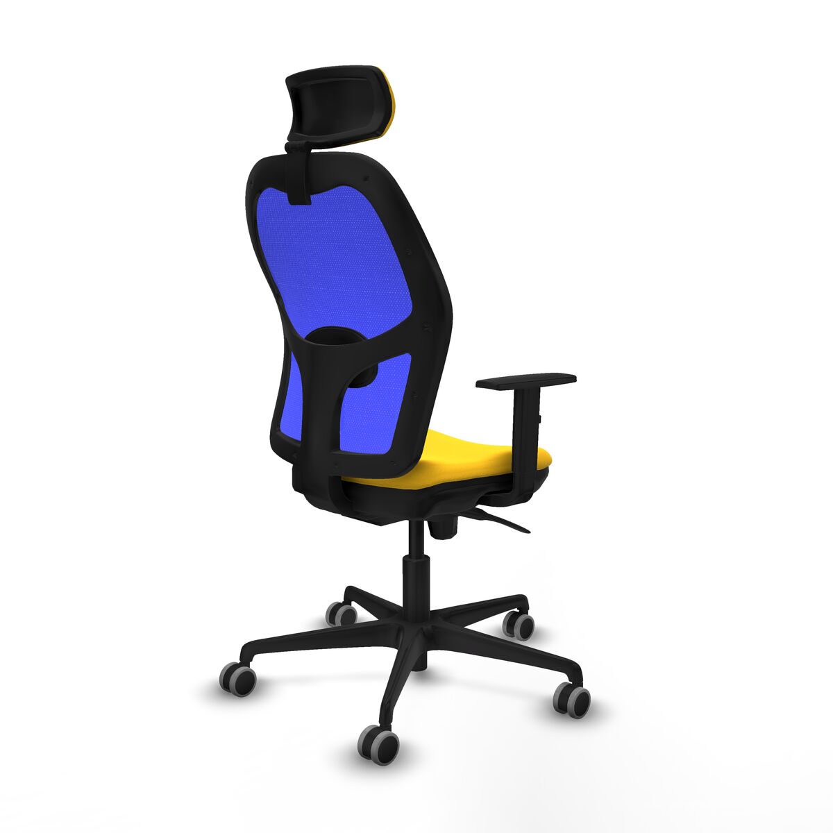 Silla de Oficina con Cabecero Piqueras y Crespo 1D036G2 Amarillo