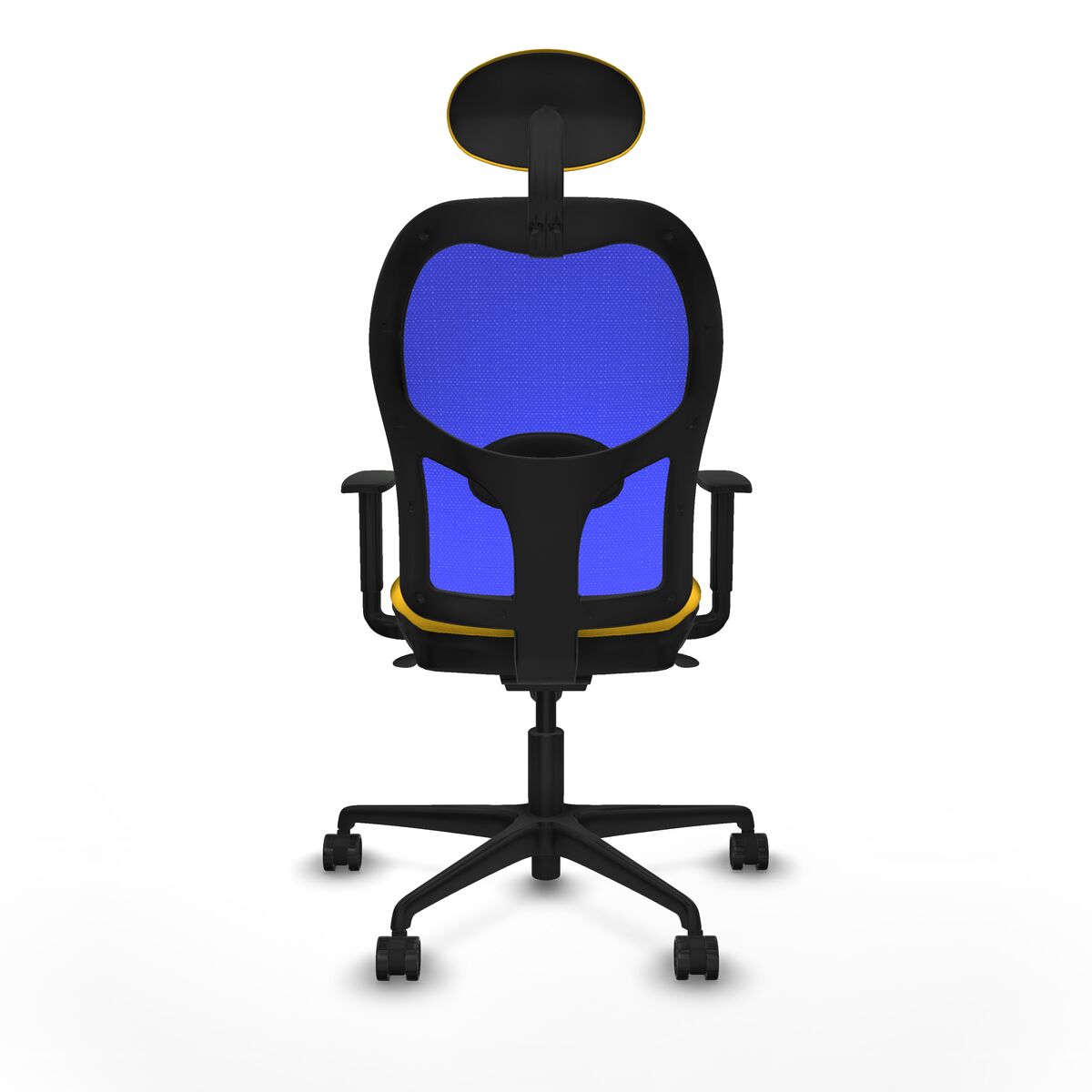 Silla de Oficina con Cabecero Piqueras y Crespo 1D036N1 Amarillo