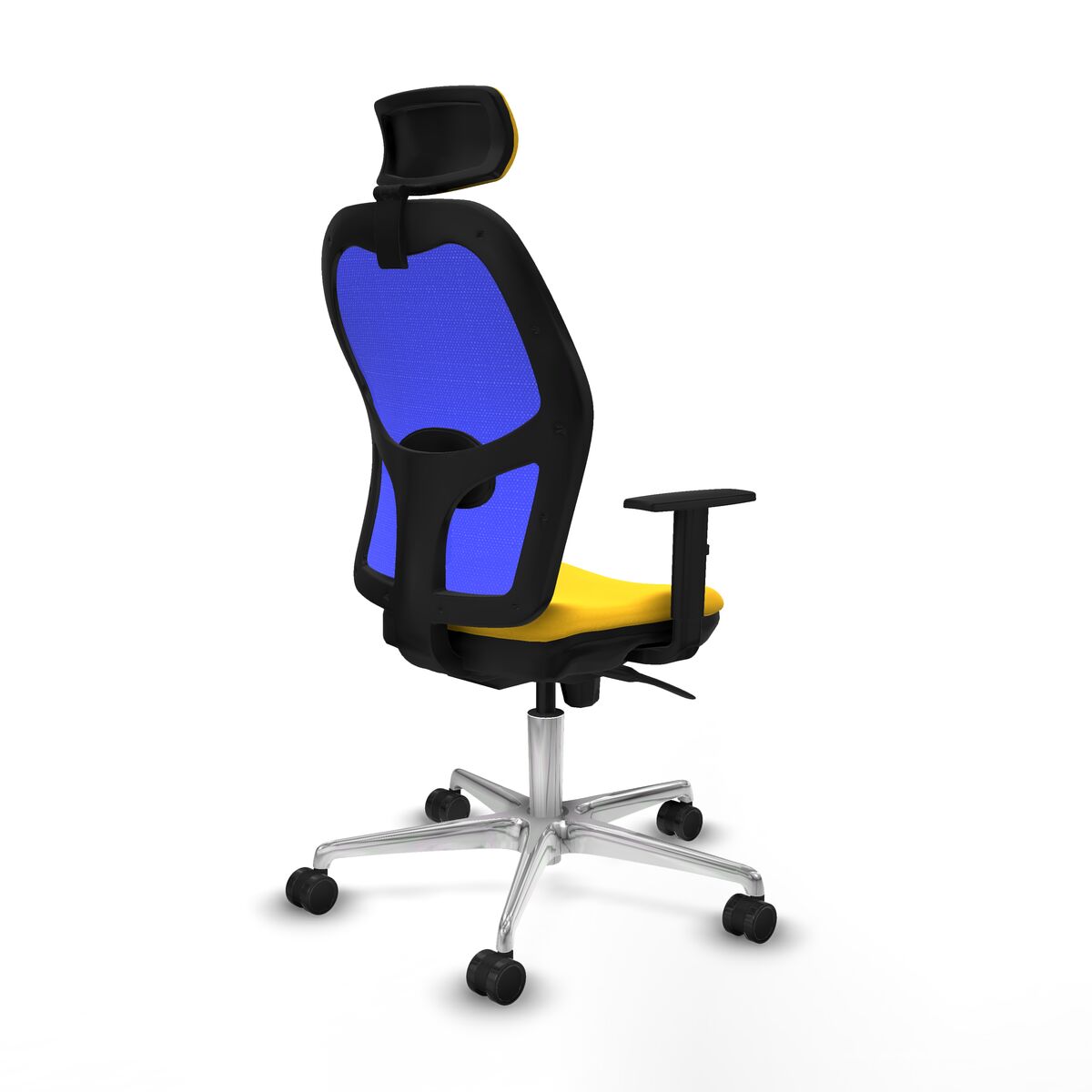 Silla de Oficina con Cabecero Piqueras y Crespo 1D086N2 Amarillo