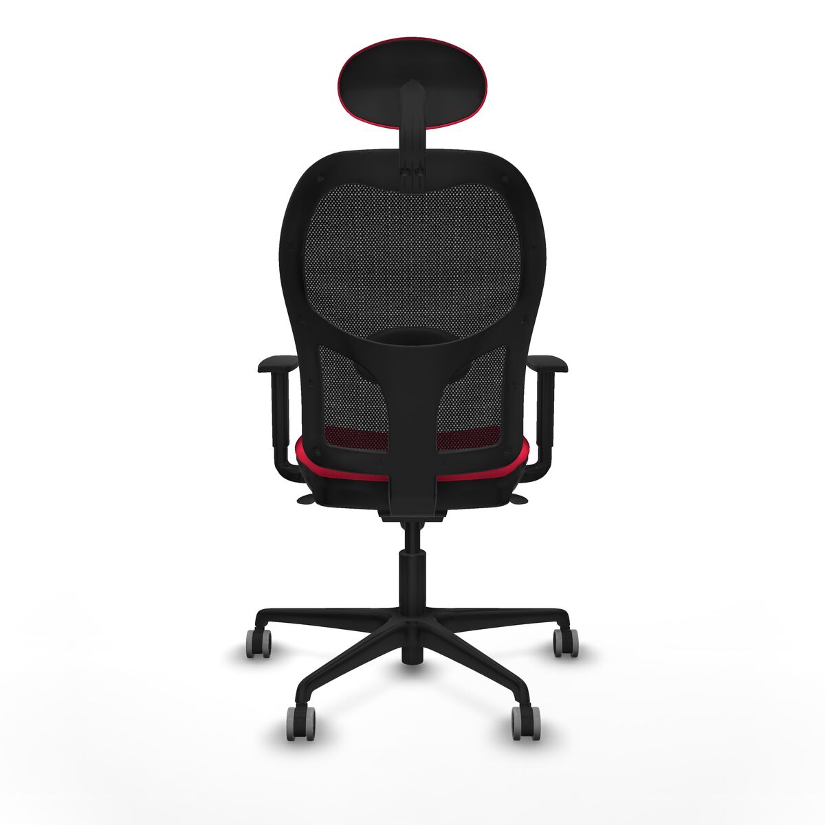 Silla de Oficina con Cabecero Piqueras y Crespo 1D036G1 Rojo