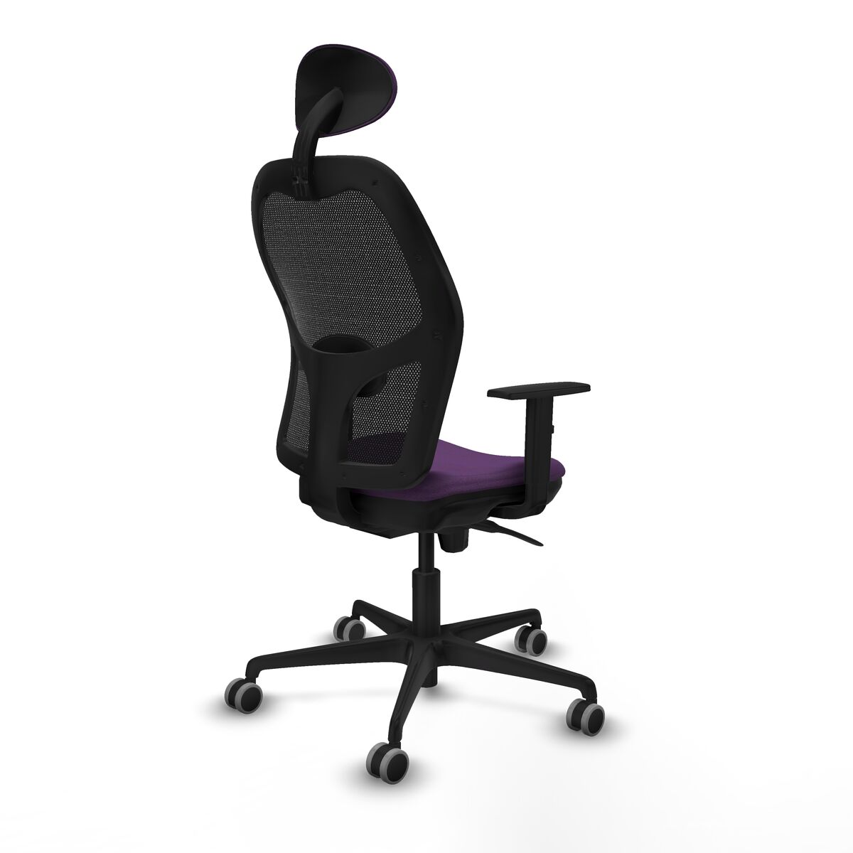 Silla de Oficina con Cabecero Piqueras y Crespo 1D036G1 Morado