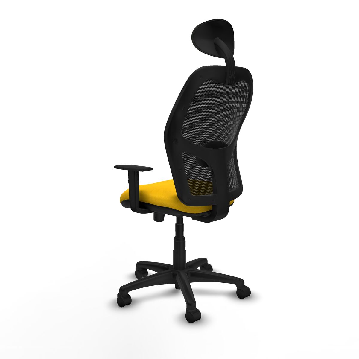 Silla de Oficina con Cabecero Piqueras y Crespo 1D10RN1 Amarillo