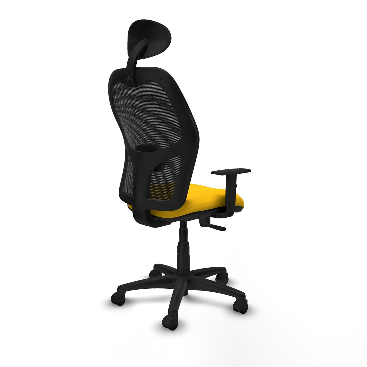 Silla de Oficina con Cabecero Piqueras y Crespo 1D10RN1 Amarillo