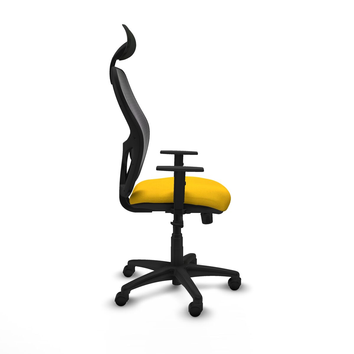 Silla de Oficina con Cabecero Piqueras y Crespo 1D10RN1 Amarillo