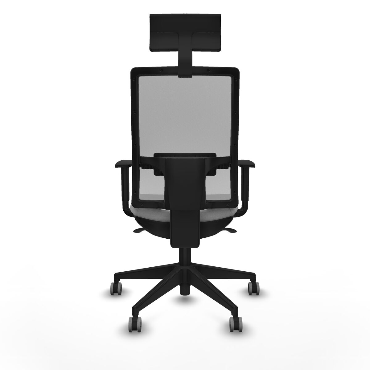 Silla de Oficina con Cabecero Piqueras y Crespo 1D066G1 Gris claro