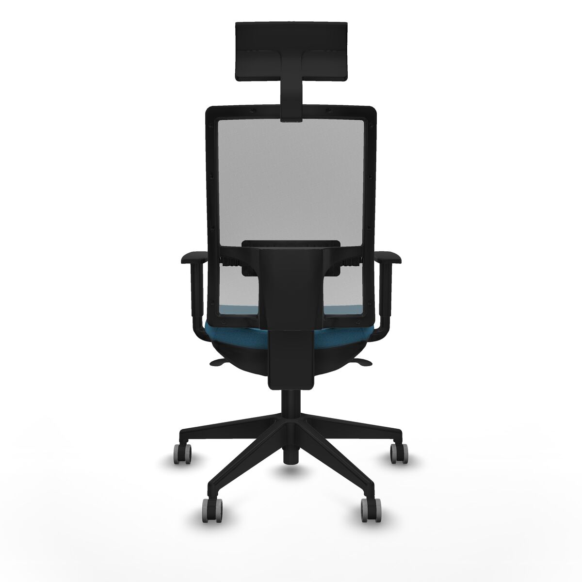 Silla de Oficina con Cabecero Piqueras y Crespo 1D066G1 Verde petróleo