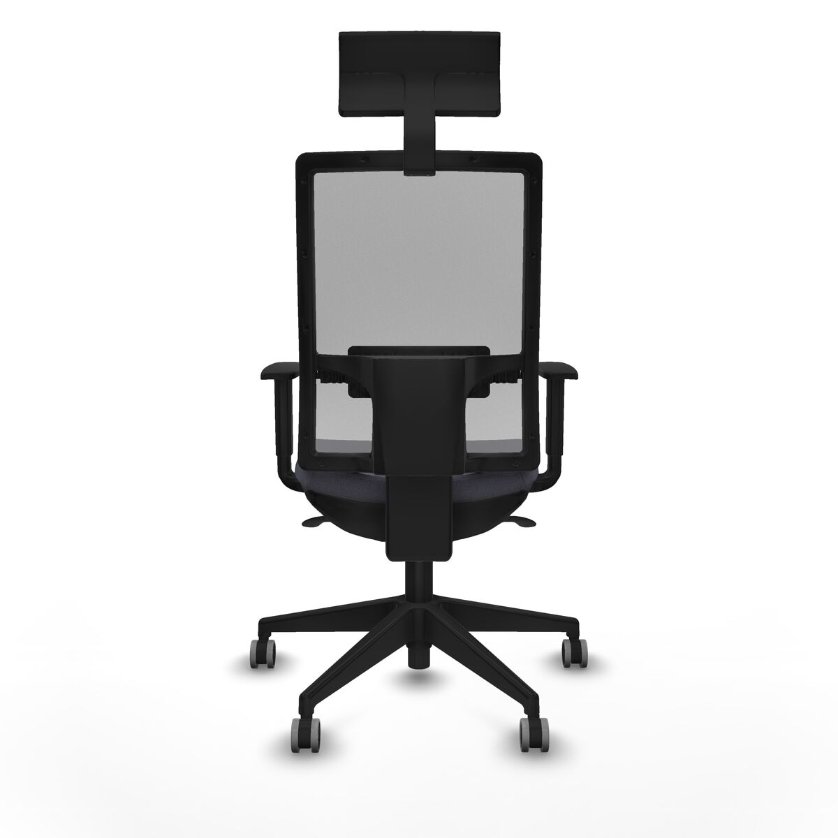 Silla de Oficina con Cabecero Piqueras y Crespo 1D066G1 Gris oscuro