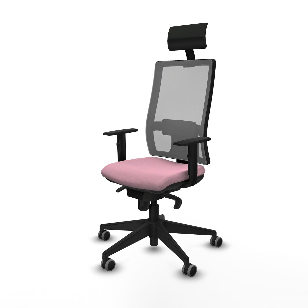 Silla de Oficina con Cabecero Piqueras y Crespo 1D066G1 Rosa