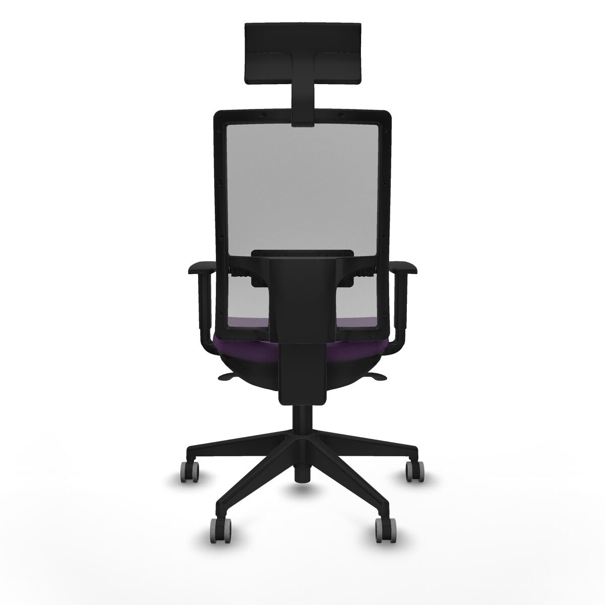 Silla de Oficina con Cabecero Piqueras y Crespo 1D066G1 Morado