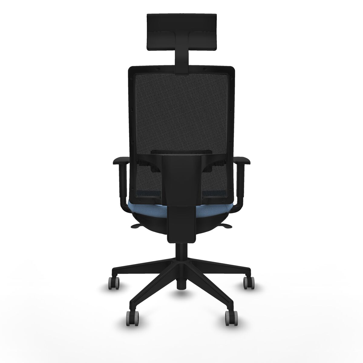 Silla de Oficina con Cabecero Piqueras y Crespo 1D066G1 Azul cielo