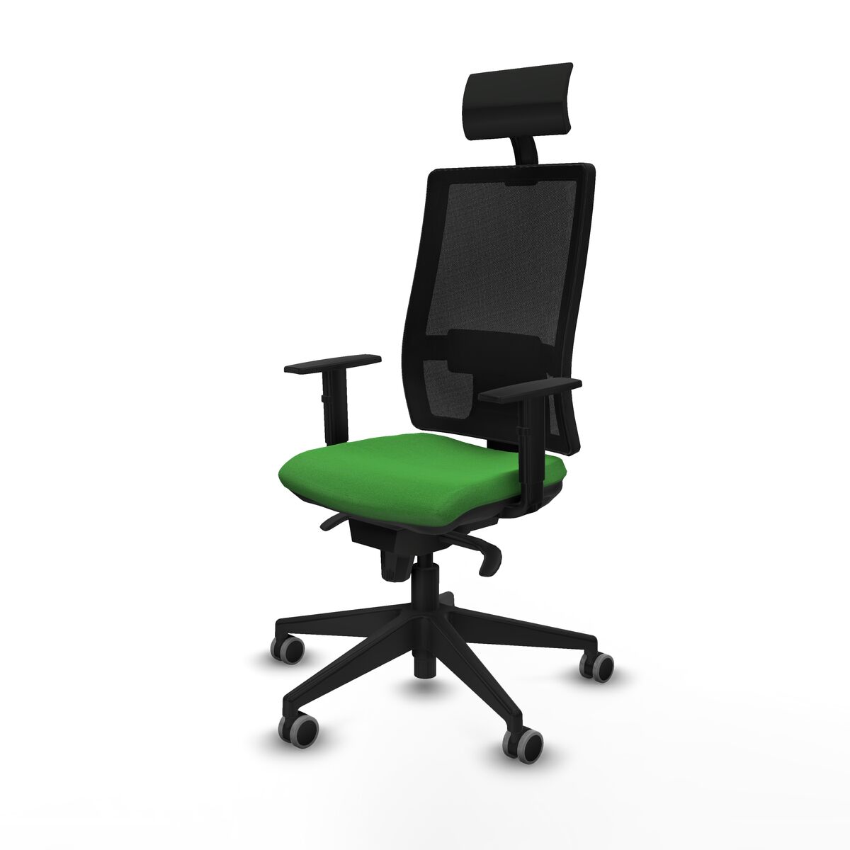 Silla de Oficina con Cabecero Piqueras y Crespo 1D066G1 Verde