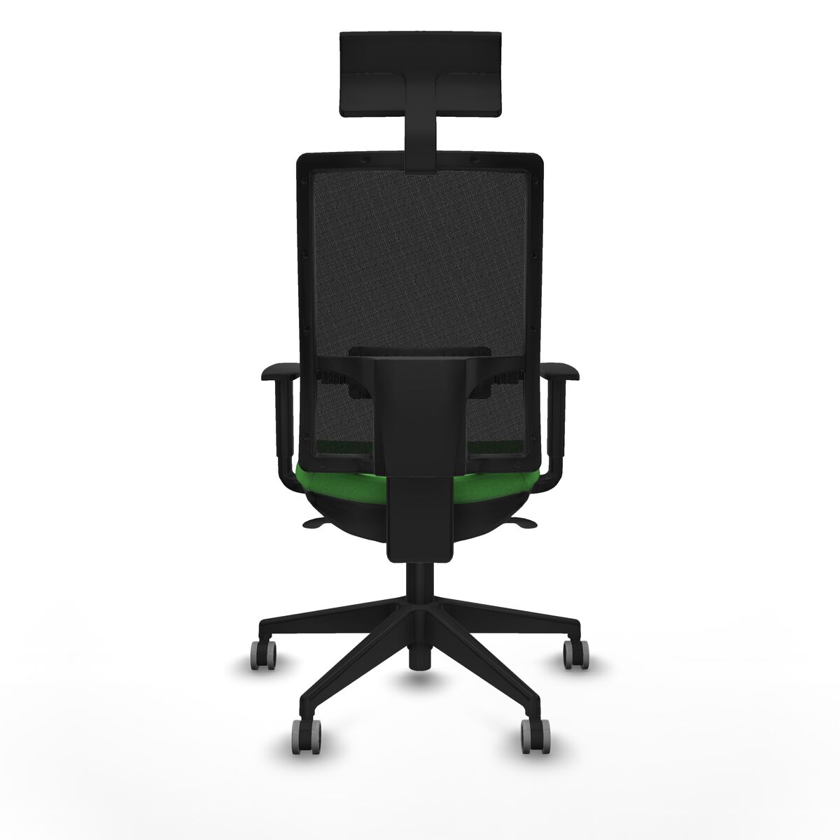 Silla de Oficina con Cabecero Piqueras y Crespo 1D066G1 Verde