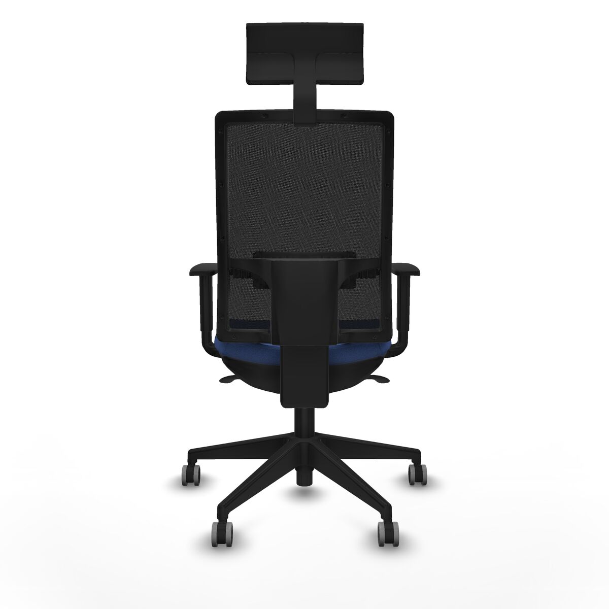 Silla de Oficina con Cabecero Piqueras y Crespo 1D066G1 Azul marino