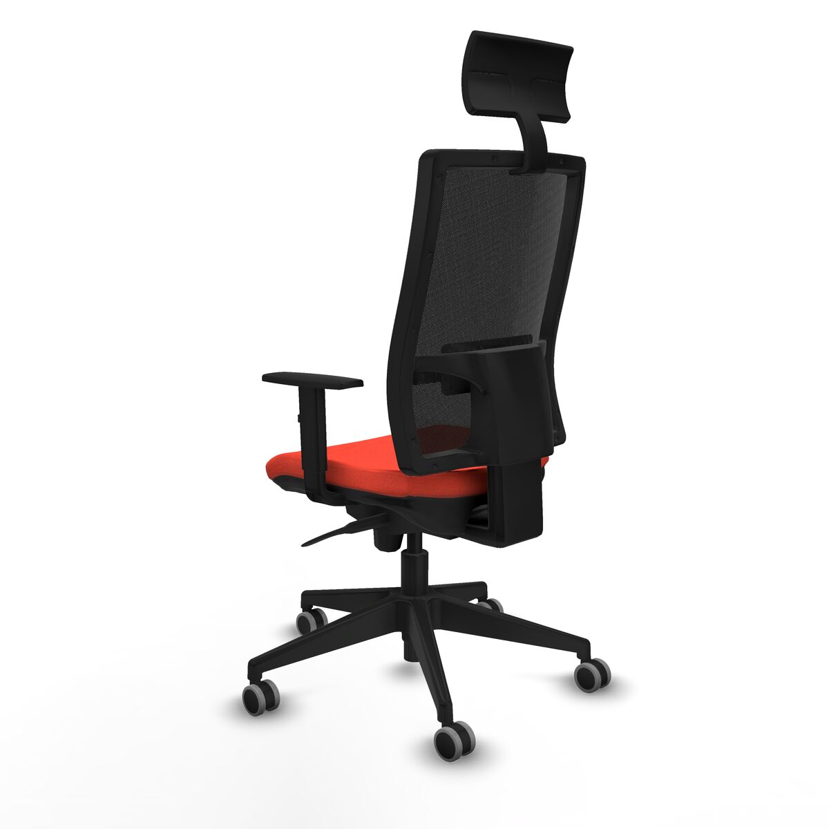 Silla de Oficina con Cabecero Piqueras y Crespo 1D066G1 Naranja Oscuro