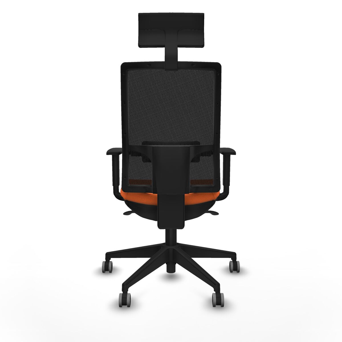 Silla de Oficina con Cabecero Piqueras y Crespo 1D066G1 Naranja