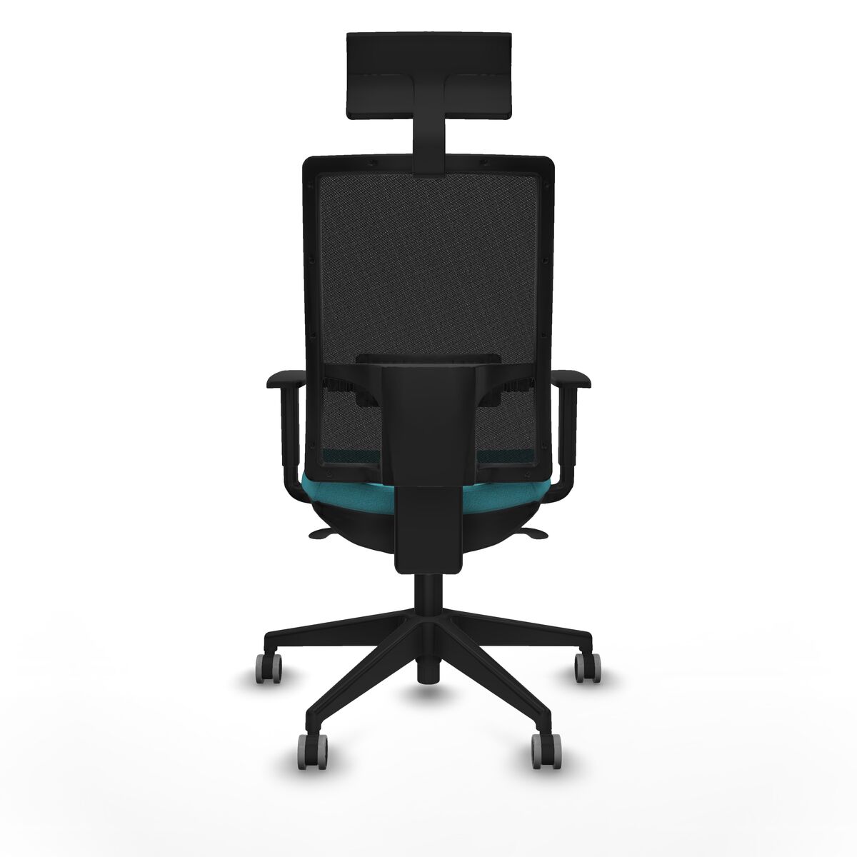 Silla de Oficina con Cabecero Piqueras y Crespo 1D066G1 Turquesa